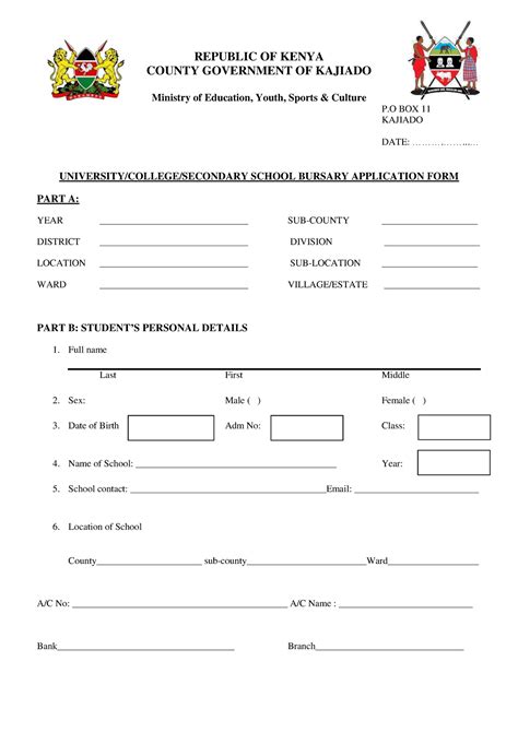 cdf bursary application forms kenya pdf